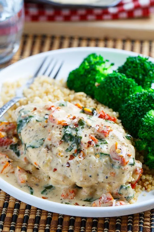 Chicken In A Creamy Parmesan And Sundried Tomato Sauce